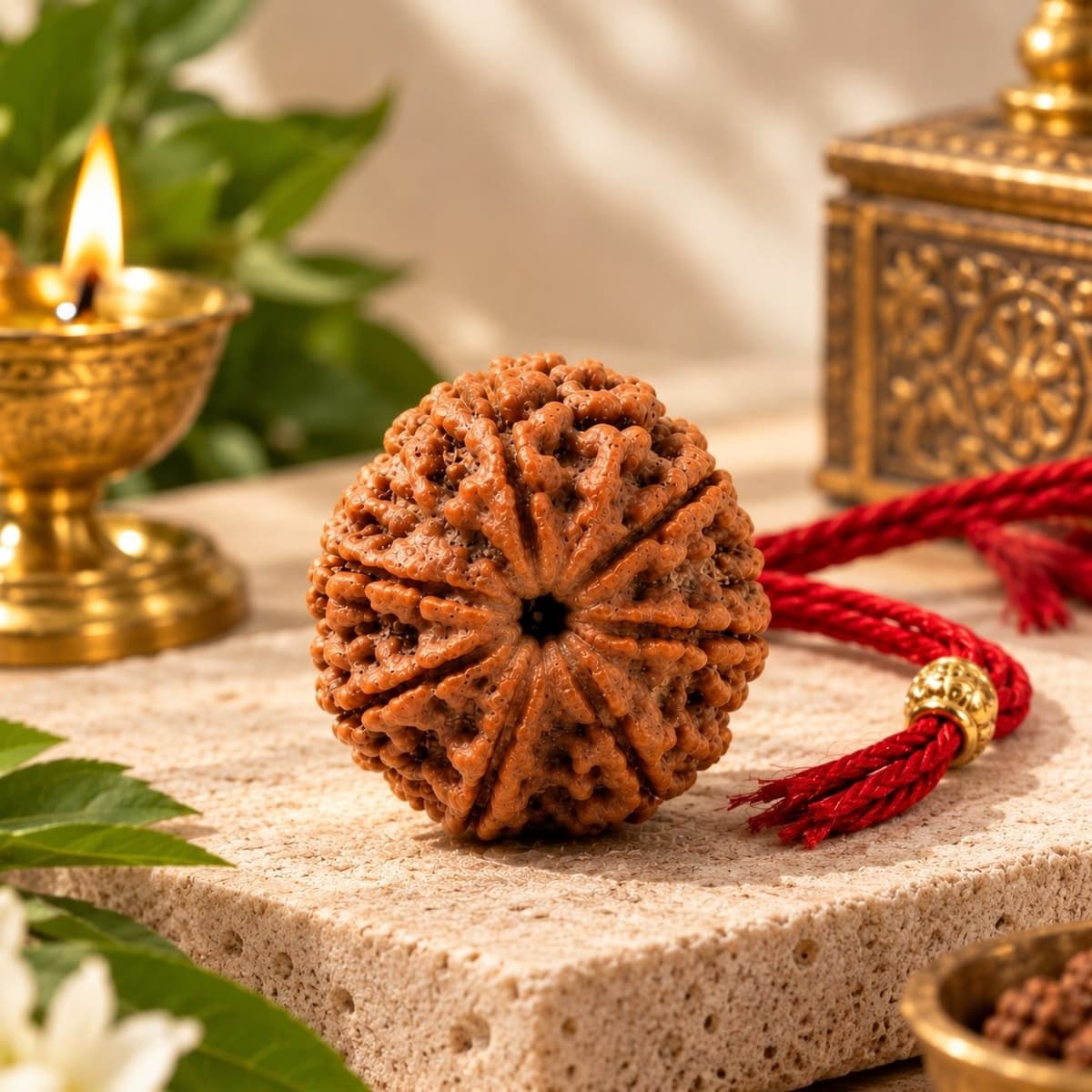 Devkhatiy 7 Mukhi Nepali Rudraksha โ Lab Certified, Mahalakshmi Blessings